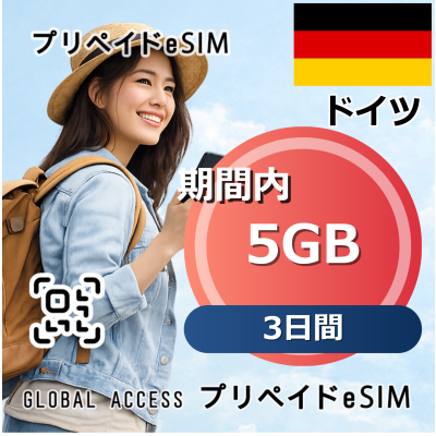 ドイツ 5GB 3日間