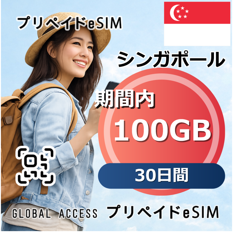 シンガポール 100GB 30日間